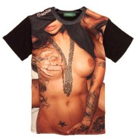T-shirt  Men Women Unisex Coton nude couple Sex printed Swag Urban Fashion